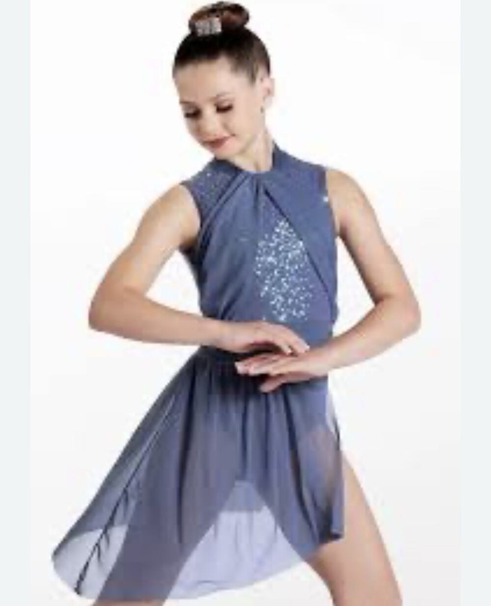 Weissmans Dance Costume Adult Small Hand In Hand 13443 Lyrical Dress Sequin